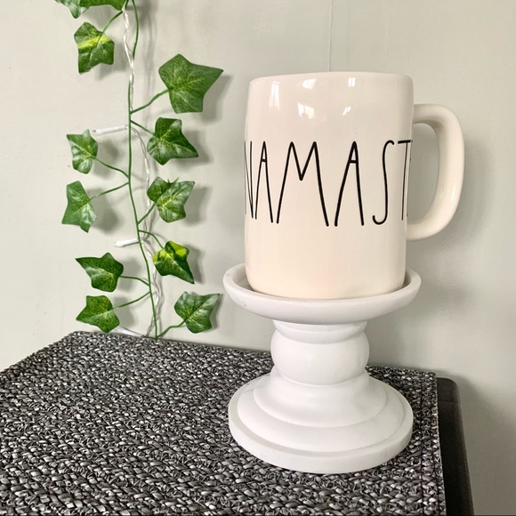Rae Dunn NAMASTE Cream Ceramic Mug - Picture 1 of 6